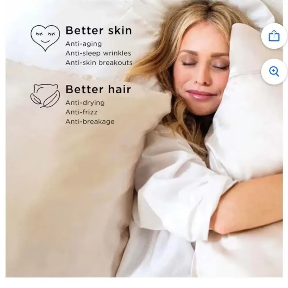 💚 2 pack Night anti aging pillowcase 2 pack Standard/Queen size